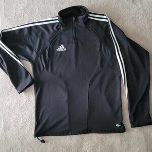 adidas Soccer Vintage 1/4 Zip Training Top Y2K